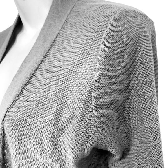 J Crew Womens Knit Open Cotton Gray H9492 Bell Sleeve Cardigan Sweater sz XS - Picture 9 of 16